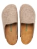 Comfortfusse Wollen pantoffels "Favor" beige