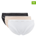 Calvin Klein 3er-Set. Slips in Schwarz/ Weiß/ Nude