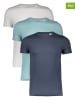 Calvin Klein 3er-Set: Shirts in Hellblau/ Blau/ Weiß