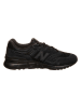 New Balance Leder-Sportschuhe in Schwarz