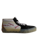 Vans Leren sneakers "Sk8-Mid" zwart/wit/geel