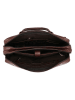 HIDE & STITCHES Leder-Businesstasche "Porto" in Dunkelbraun - (B)41 x (H)31 x (T)11 cm