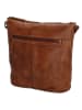HIDE & STITCHES Leder-Umhängetasche in Hellbraun - (B)29 x (H)24 x (T)10 cm