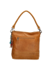 micmacbags Leder-Schultertasche in Camel - (B)31 x (H)30 x (T)12 cm