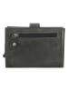 HIDE & STITCHES Leder-Geldbörse in Anthrazit - (B)8 x (H)10 x (T)1,5 cm