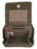 HIDE & STITCHES Leder-Handytasche in Oliv - (B)10,5 x (H)17 x (T)1,5 cm