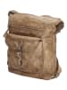 HIDE & STITCHES Leder-Rucksack in Taupe - (B)32 x (H)33 x (T)5 cm