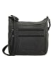 HIDE & STITCHES Leder-Umhängetasche in Schwarz  - (B)24 x (H)22 x (T)10 cm