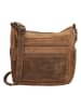 HIDE & STITCHES Leder-Umhängetasche in Hellbraun  - (B)24 x (H)22 x (T)10 cm