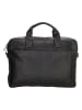 HIDE & STITCHES Leren businesstas zwart - (B)42 x (H)33 x (D)6 cm