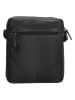 HIDE & STITCHES Leder-Umhängetasche in Schwarz - (B)21 x (H)24 x (T)5 cm
