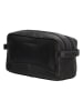 HIDE & STITCHES Leder-Kosmetiktasche in Schwarz  - (B)25 x (H)15 x (T)8,5 cm