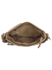 HIDE & STITCHES Leder-Umhängetasche in Beige - (B)23 x (H)16 x (T)4 cm