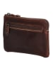 HIDE & STITCHES Leder-Schlüsseletui in Braun - (B)12 x (H)8 x (T)1 cm
