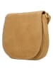 HIDE & STITCHES Leder-Umhängetasche in Hellbraun - (B)20 x (H)19 x (T)5 cm