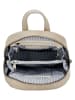 HIDE & STITCHES Leder-Rucksack in Beige - (B)23,5 x (H)28,5 x (T)8,5 cm