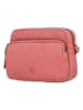 HIDE & STITCHES Leder-Umhängetasche in Pink - (B)20 x (H)17 x (T)5 cm