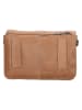 HIDE & STITCHES Leder-Umhängetasche "Porto" in Camel - (B)19 x (H)11,5 x (T)5 cm