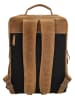 HIDE & STITCHES Leder-Rucksack in Hellbraun - (B)30 x (H)40 x (T)10 cm