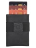 HIDE & STITCHES Leder-Kartenetui "Japura" in Schwarz - (B)7 x (H)9,5 x (T)0,5 cm