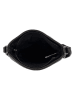 HIDE & STITCHES Leder-Umhängetasche in Schwarz - (B)22 x (H)24 x (T)3 cm