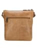 HIDE & STITCHES Leder-Umhängetasche "Porto" in Hellbraun - (B)23 x (H)23 x (T)4 cm