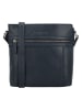 HIDE & STITCHES Leder-Umhängetasche in Dunkelblau - (B)26 x (H)26 x (T)8 cm