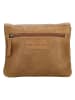 HIDE & STITCHES Leder-Umhängetasche in Hellbraun - (B)21 x (H)17 x (T)4 cm