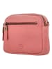 HIDE & STITCHES Leder-Umhängetasche in Rosa - (B)19 x (H)14 x (T)6 cm