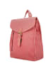 HIDE & STITCHES Leder-Rucksack "Daydreamer" in Pink - (B)25 x (H)32 x (T)12 cm