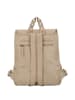 HIDE & STITCHES Leder-Rucksack "Daydreamer" in Beige - (B)25 x (H)32 x (T)12 cm