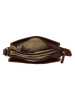 HIDE & STITCHES Leder-Umhängetasche in Braun - (B)20 x (H)26 x (T)8 cm