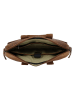 HIDE & STITCHES Leder-Businesstasche in Hellbraun - (B)39,5 x (H)30 x (T)7 cm