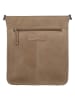 HIDE & STITCHES Leder-Umhängetasche in Hellbraun - (B)25 x (H)28 x (T)9 cm