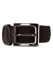 HIDE & STITCHES Riem "Santa Fe" donkerbruin