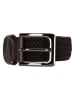 HIDE & STITCHES Riem "Santa Fe" donkerbruin