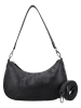 HIDE & STITCHES Leder-Schultertasche "Japura" in Schwarz - (B)19 x (H)30 x (T)9 cm