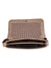 HIDE & STITCHES Leren schoudertas "Idaho" taupe - (B)27 x (H)21 x (D)7 cm