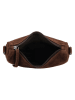 HIDE & STITCHES Leren schoudertas "Brazos" bruin - (B)22 x (H)16 x (D)5,5 cm