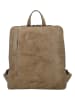 HIDE & STITCHES Leren rugzak beige - (B)27 x (H)29 x (D)9 cm