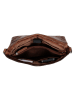 HIDE & STITCHES Leder-Schultertasche "Westland" in Cognac - (B)36 x (H)29 x (T)9 cm