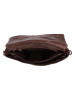 HIDE & STITCHES Leder-Schultertasche "Westland" in Dunkelbraun - (B)29 x (H)20 x (T)7 cm