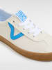Vans Leder-Sneakers ''Sport Low'' in Creme/ Hellblau