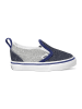 Vans Leder-Slipper "V 2TGL" in Silber/ Dunkelblau