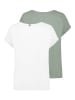 Sublevel 2-delige set: shirts wit/mintgroen