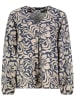 Sublevel Bluse in Beige/ Blau