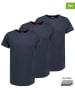 Authentic Style 3-delige set: shirts donkerblauw