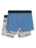 Sanetta 2-delige set: boxershorts grijs/lichtblauw