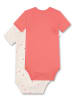 Sanetta 2-delige set: rompers rood/wit