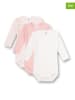 Sanetta 3-delige set: rompers wit/lichtroze